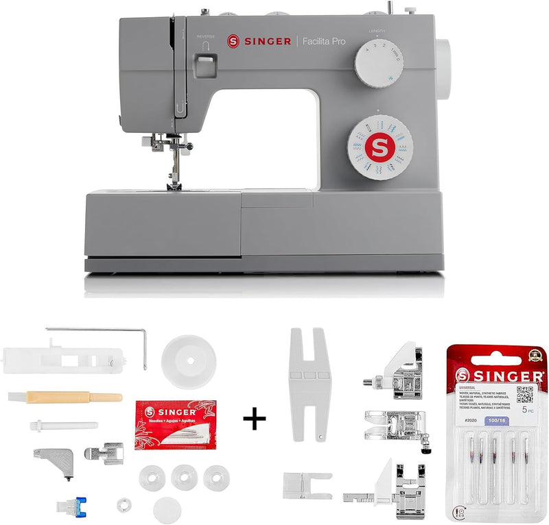 SINGER 4423 mit Bonus-Kit Nähmaschine, grau