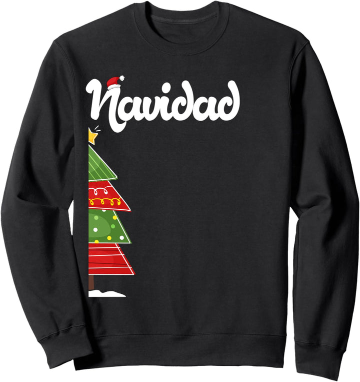 Feliz Navidad Spanish Matching Couple Ugly Christmas Sweatshirt