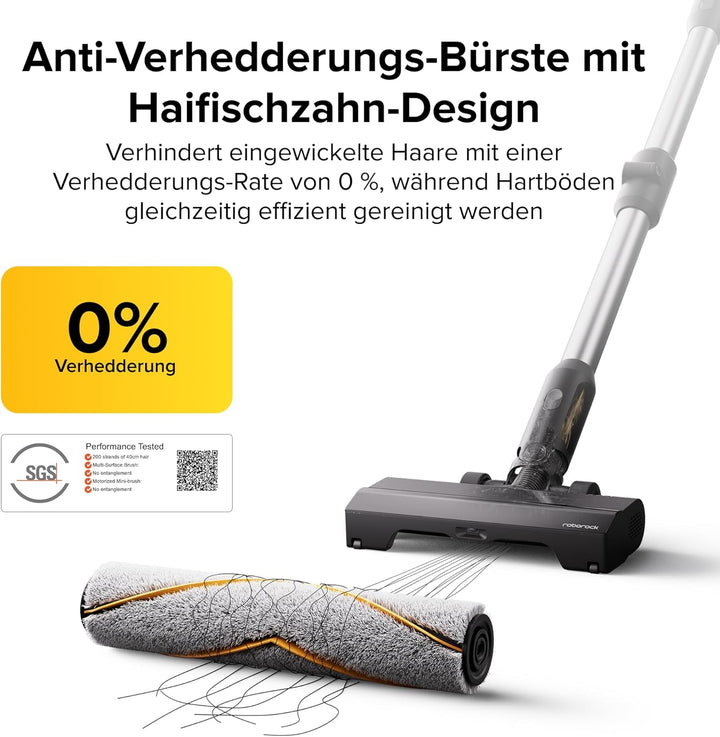 roborock H60 Ultra Akku Staubsauger, 210AW kraftvolle Saugleistung, 90 Min. Maximale Laufzeit, 90° F