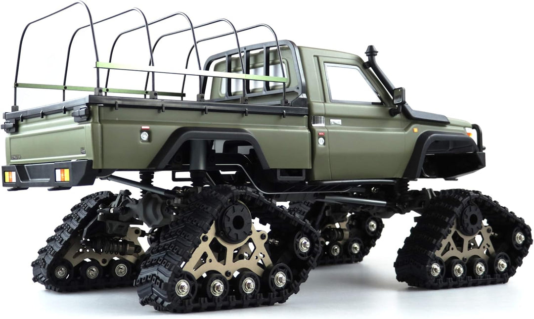 Amewi RC Scale Crawler AMXRock RCX10BTS Pick-Up 1:10, RTR Militär grün