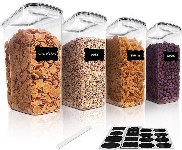 Vtopmart 4L Grosse Vorratsdosen Set,Müsli Schüttdose & Frischhaltedosen, BPA frei Kunststoff Vorrats