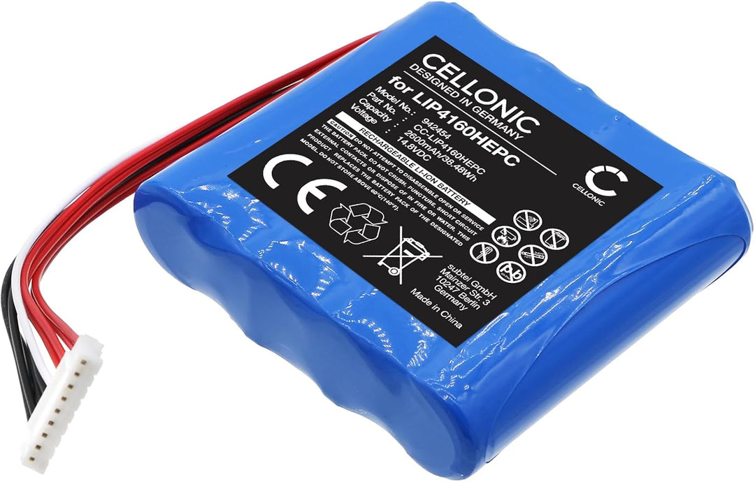CELLONIC, Lautsprecherakku kompatibel mit Sony GTK-XB60 (2600mAh, 14.8V) Ersatzakku LIP4160HEPC
