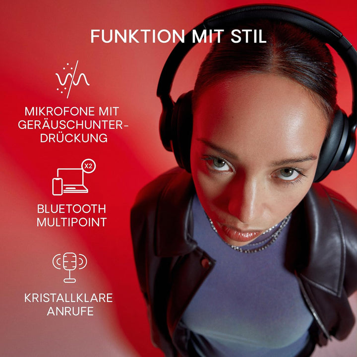 Urbanista Valencia Bluetooth Kopfhörer Over-Ear, Active Noise Cancelling Kopfhörer, Kopfhörer Kabell