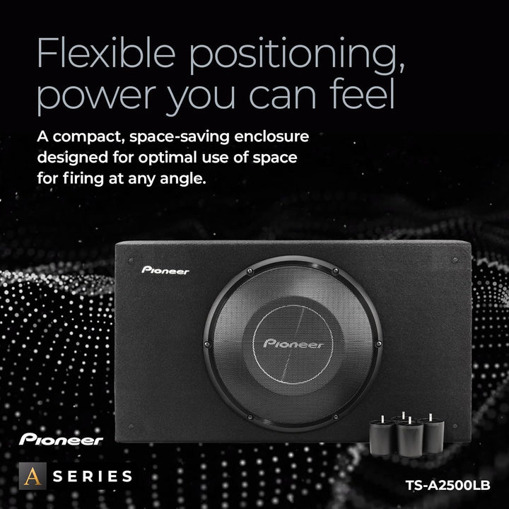 Pioneer TS-A2500LB Passiv Subwoofer, leistungsstarker Gehäuse Subwoofer mit 1200 W Maximalleistung,