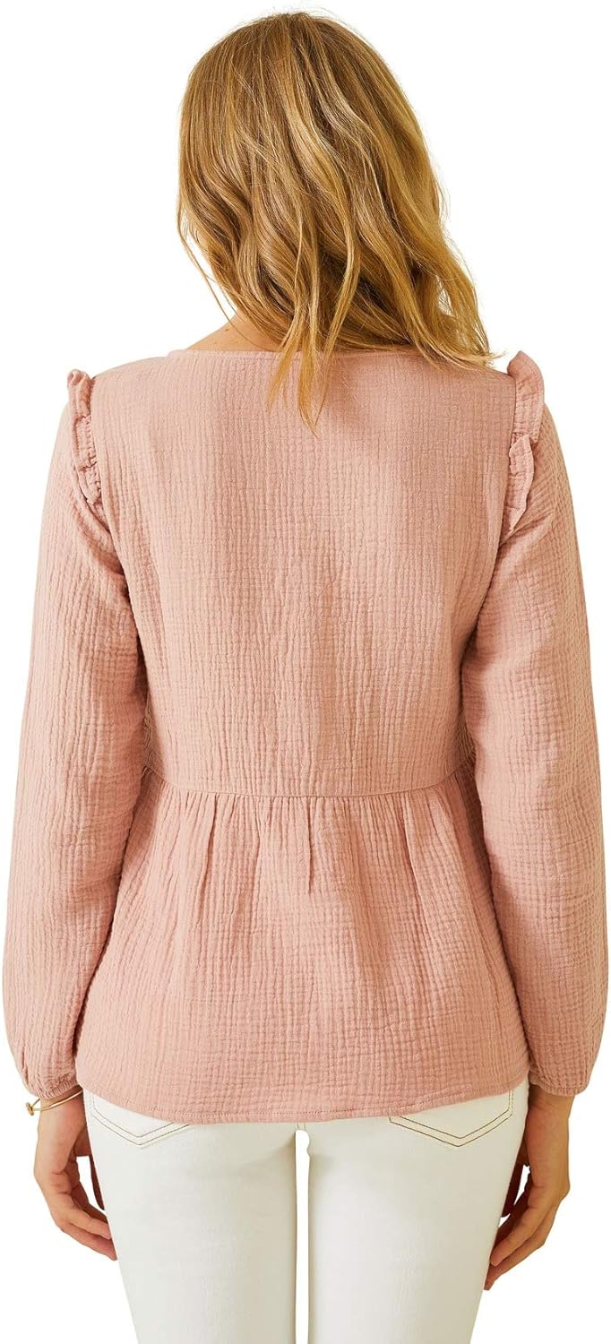 Vertbaudet Bluse, Schwangerschaft & Stillzeit 34 Rose, 34 Rose
