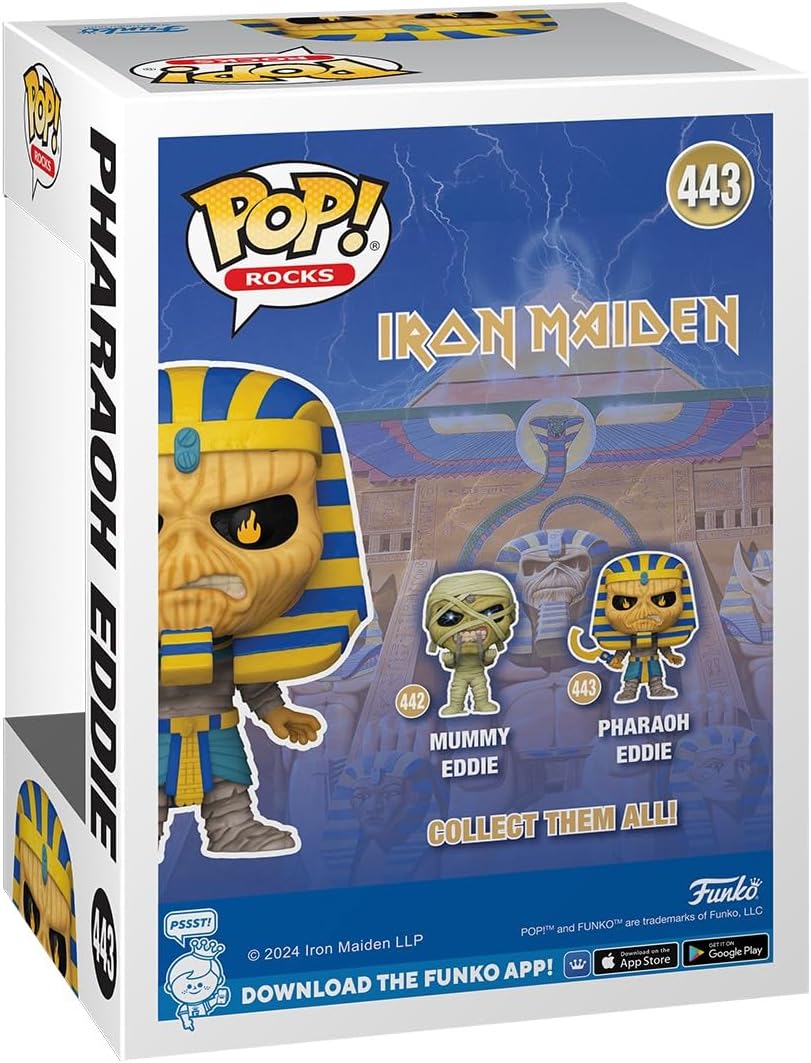Funko Pop! Rocks: Iron Maiden - Pharaoh Eddie - Pharoah - Vinyl-Sammelfigur - Geschenkidee - Offizie