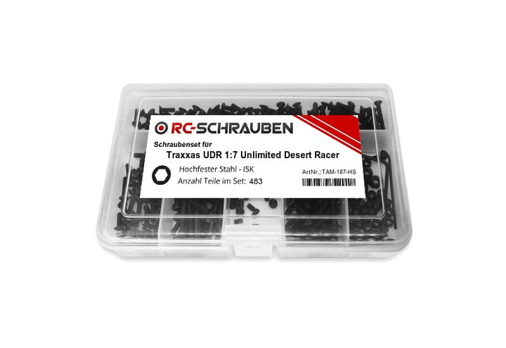Schrauben-Set für den Traxxas UDR 1:7 Unlimited Desert Racer -Stahl ISR/TX- Stahl-ISR, Stahl-ISR