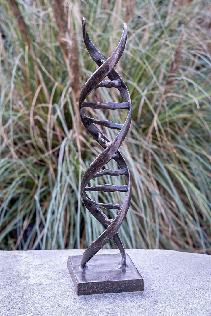 IDYL Bronze-Skulptur Moderen Figur DNA | 53 x 13 x 13 cm | Dekoration aus Bronze handgefertigt | Gar