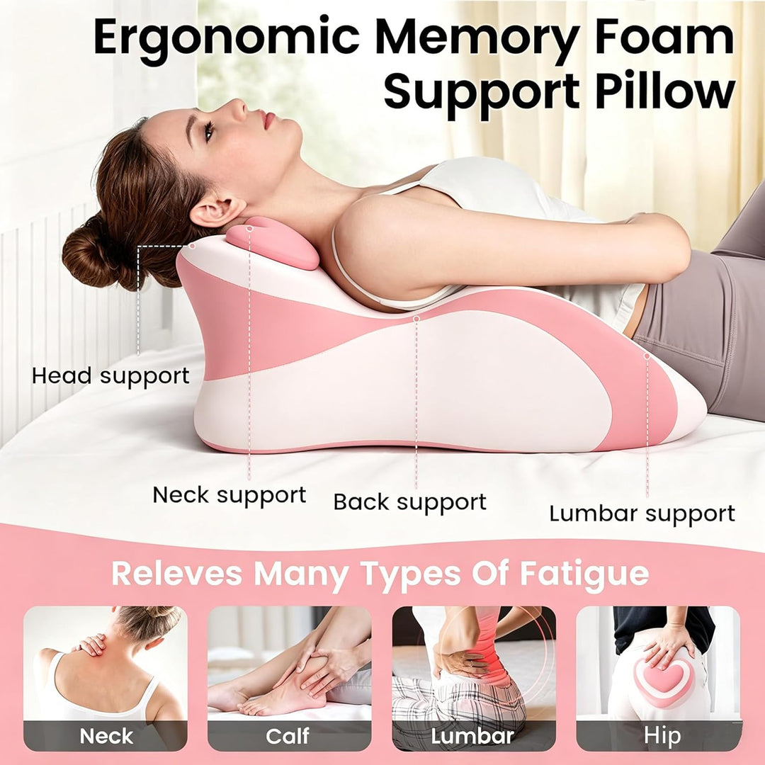 Memory Foam Keilkissen, Lesekissen &amp; Lendenkissen,Entspannungskissen für Bett, Sofa und Boden,Orthop