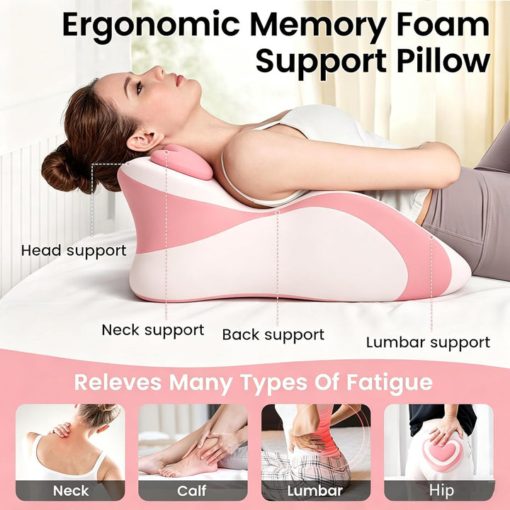 Memory Foam Keilkissen, Lesekissen &amp; Lendenkissen,Entspannungskissen für Bett, Sofa und Boden,Orthop