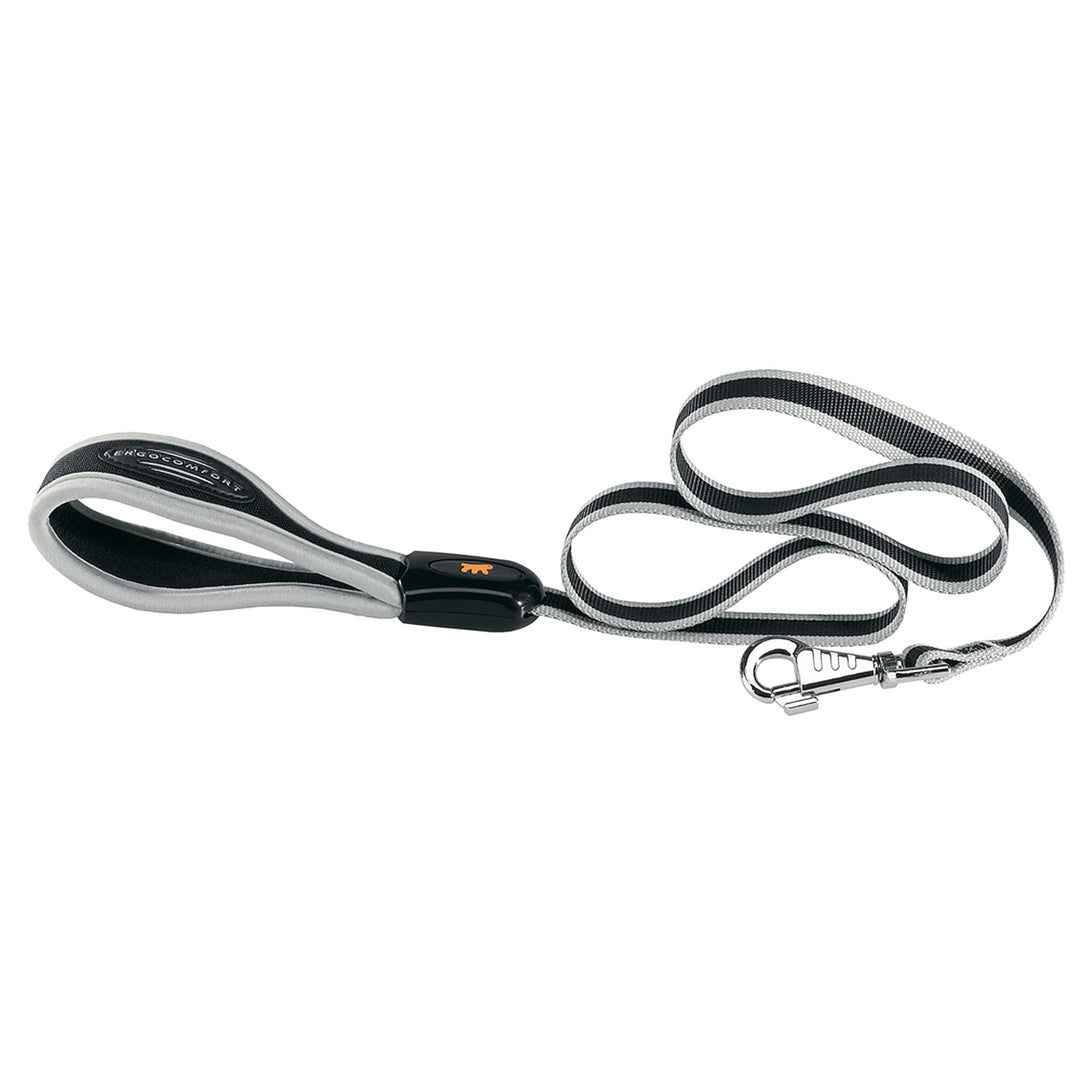 Ferplast ERGOCOMFORT Hundeleine aus Nylon, ergonomischer Griff, weiche Polsterung, Länge 120 cm x 1,