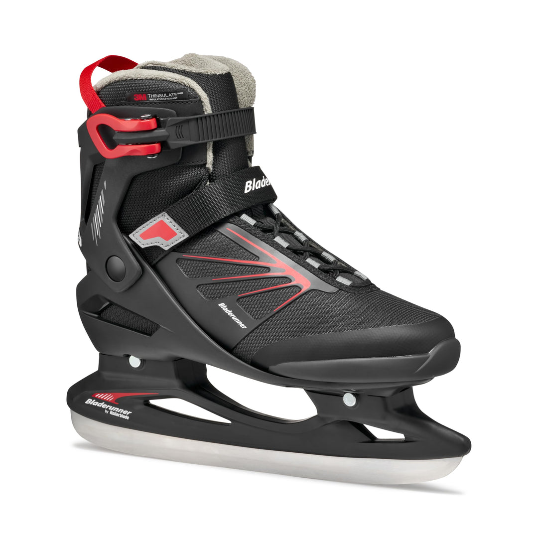 Bladerunner Igniter XT Ice Allround-Schlittschuh für Freizeitläufer, Herren, Schwarz/Rot 44 (UK: 9.5