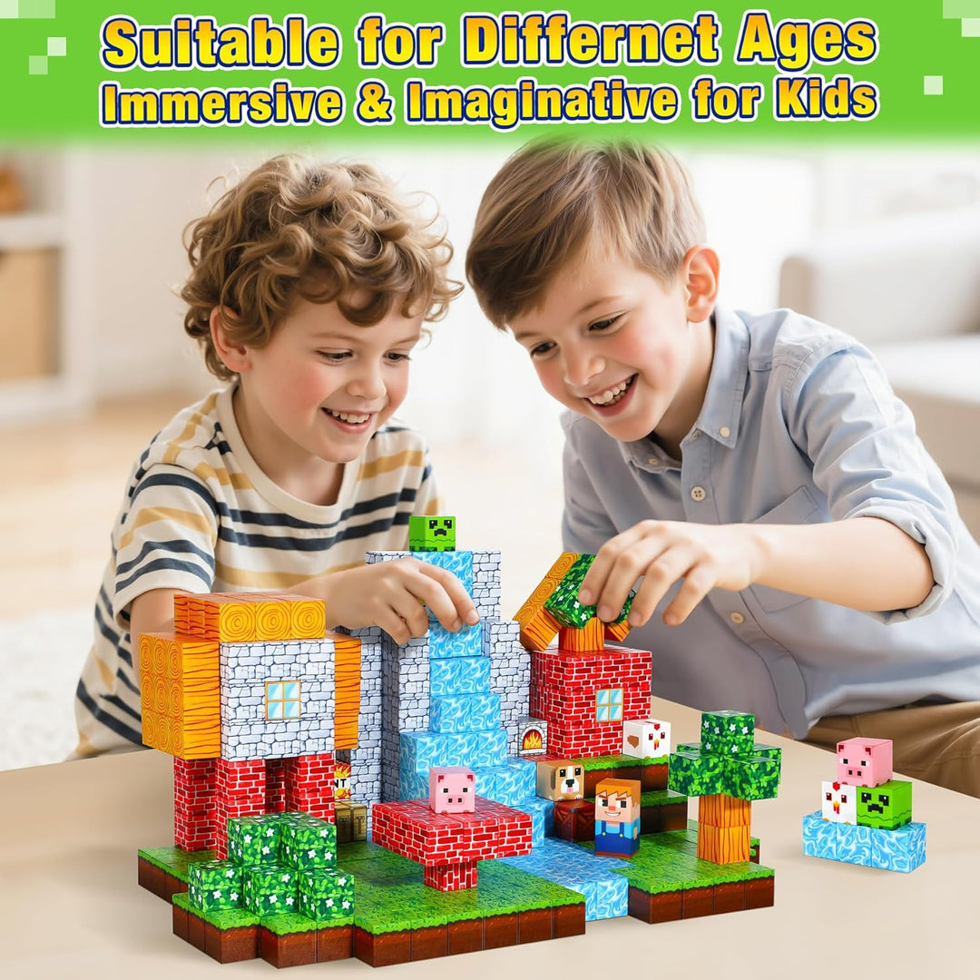 Magnetische Bausteine, Magnetbausteine Magnetspielzeug Magneten Kinder, Magnetisches Spielzeug für K