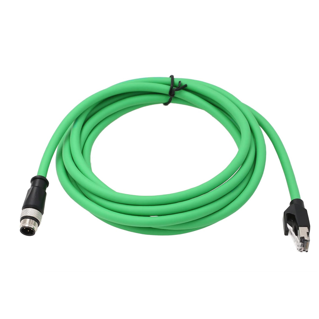 Sensor-Stellantrieb, Ethernet, M12, 4-polig, D-kodiert, RJ45, CAT5e, Kabel für Keyence IV IV2 Omron