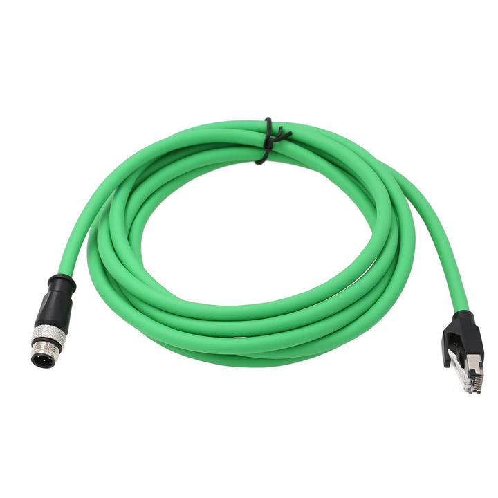 Sensor-Stellantrieb, Ethernet, M12, 4-polig, D-kodiert, RJ45, CAT5e, Kabel für Keyence IV IV2 Omron