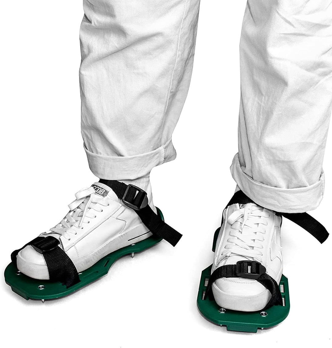 Itian Rasen-Belüfter-Schuhe Hochleistungs-Spiked Sandalen-Metallwölbungen und 3 Riemen für Belüften