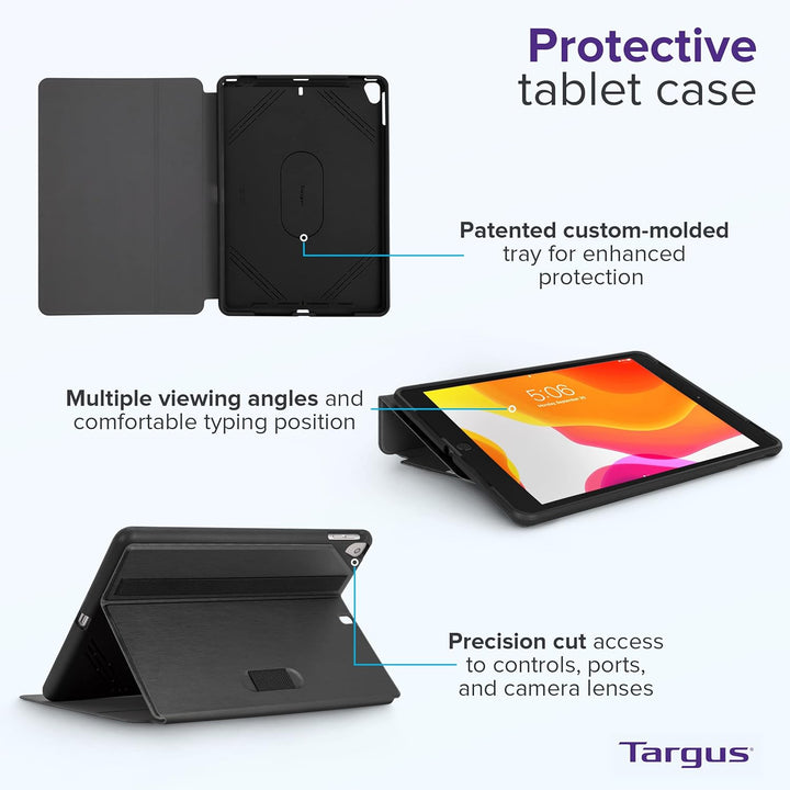 Targus Click-In Hülle, iPad Hülle 10,2 Zoll für 7./8./9. Generation, leichte und robuste Tablet Hüll