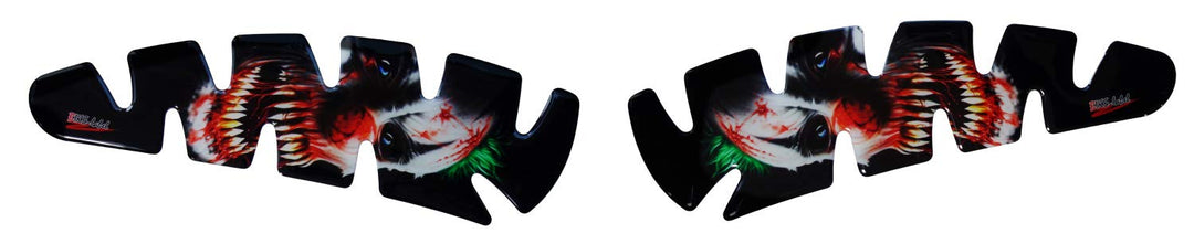 BIKE-label Seitentank Pad Motorrad Aufkleber Horrorclown Joker Clown 800023-VA