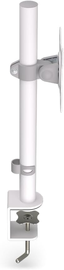 ENDORFY Atlas Single Onyx White, stabile Monitorhalterung, bis zu 27 Zoll, grosser Höhenverstellwink