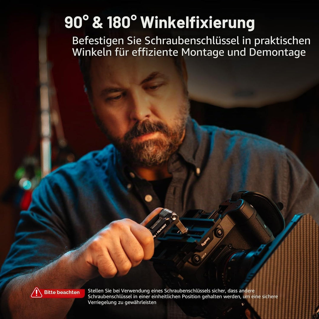 SMALLRIG x FILM RIOT 7-in-1-Klappwerkzeugset mit Schraubendrehern und Inbusschlüsseln, Positionierun
