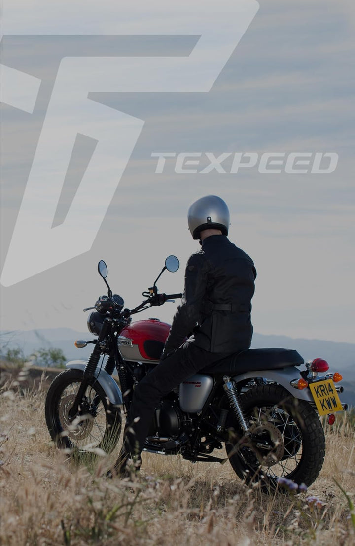 TEXPEED Motorradhose Mit Protektoren Herren - Textil Wasserdicht Motorroller Motorrad Bikerin Mit Sc