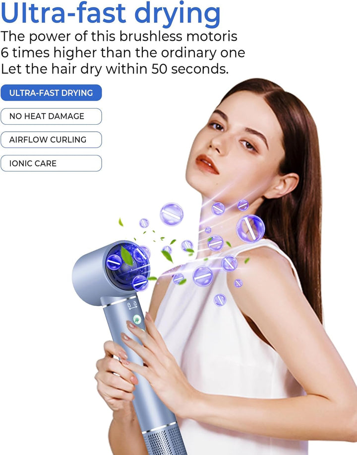 5 in 1 Airstyler,OKWRAP Hair Styler With 110000 U/Min Hochtouriger Motor Haartrockner Warmluftbürste