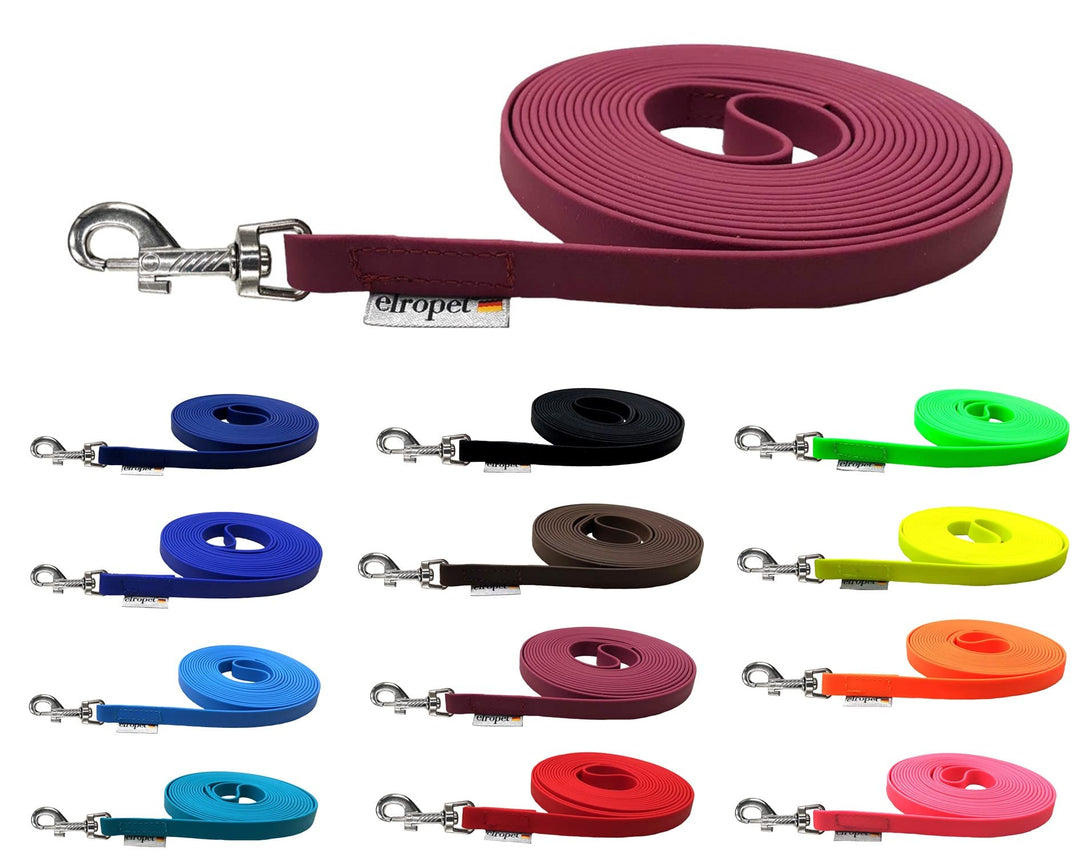 Schleppleine für Hunde Biothane Hundeleine mittlere/grosse Hunde Breite 16mm 1m / 3m / 5m / 10m / 15