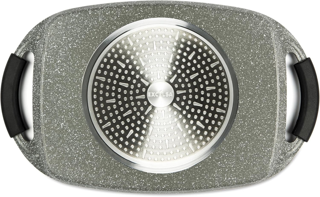 Excelsa Forn-Ok Grillplatte, geschmiedetes Aluminium, 47 x 29 cm