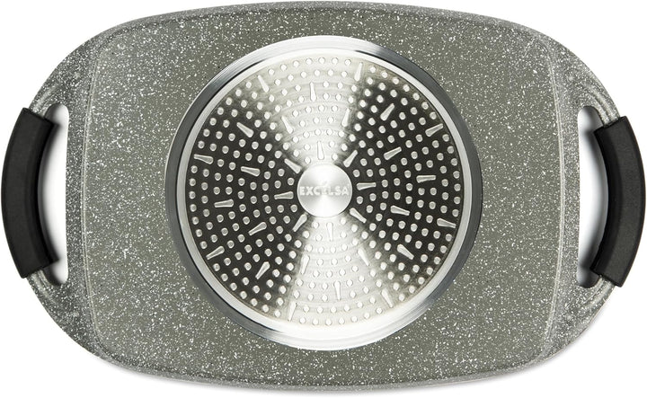 Excelsa Forn-Ok Grillplatte, geschmiedetes Aluminium, 47 x 29 cm