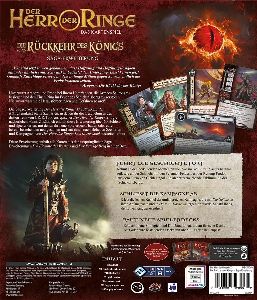Fantasy Flight Games, Der Herr der Ringe: LCG – Die Rückkehr des Königs, Saga-Erweiterung, Expertens