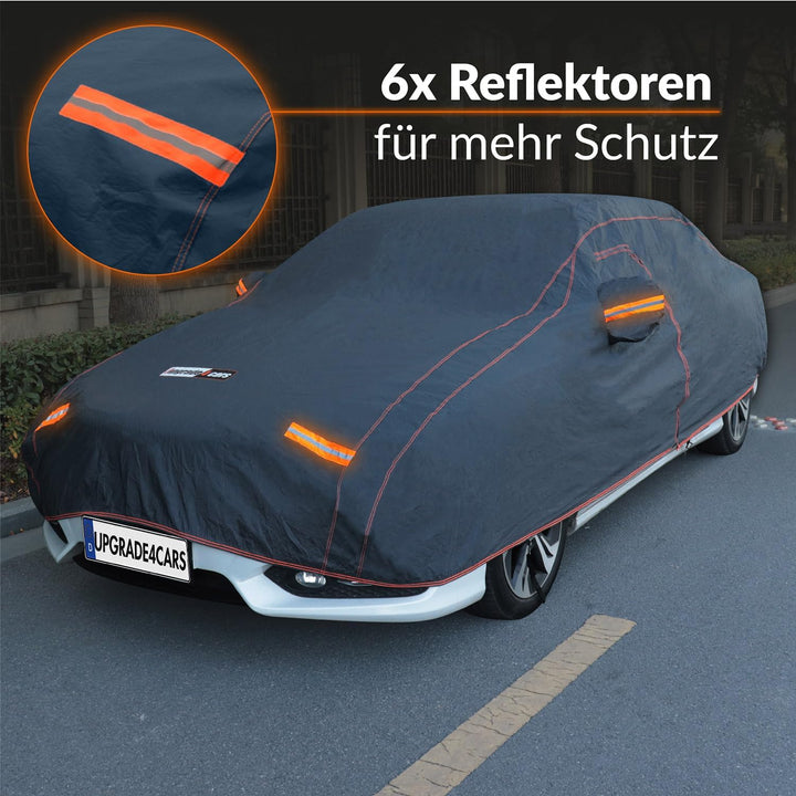 Upgrade4cars Autoabdeckung Outdoor Vollgarage atmungsaktiv &amp; wasserdicht | Auto Abdeckplane Komplett