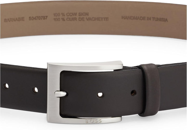 BOSS Herren Barnabie Gürtel 80 New - Dark Brown203, 80 New - Dark Brown203