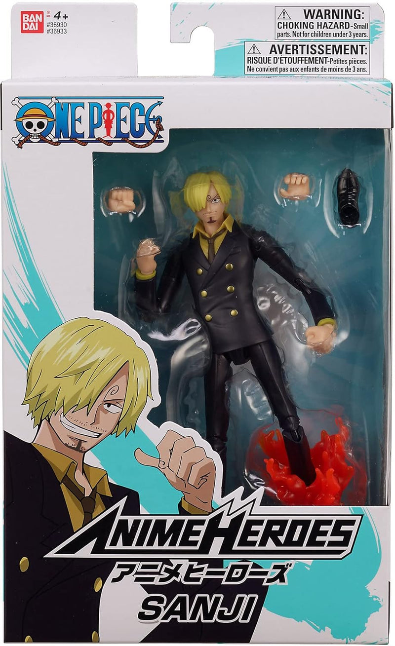 BANDAI – Anime Heroes – One Piece – Anime Heroes Figur 17 cm – Sanji – 36933, Sanji