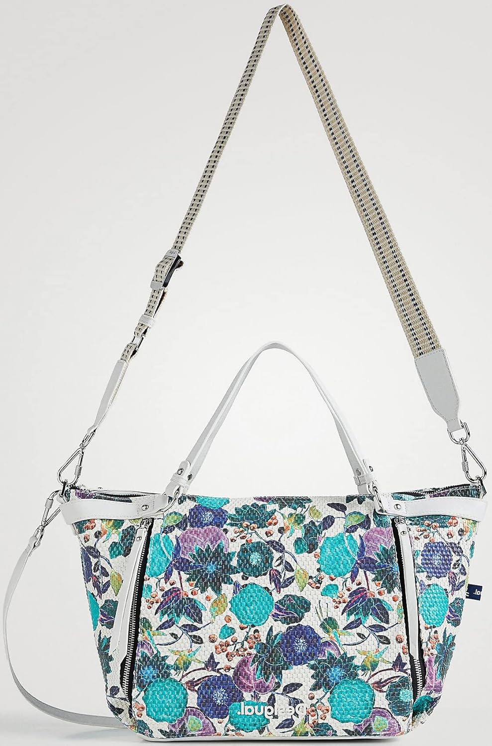 Desigual Womens BOLS_ETEREA Blue LI Hand Bag, One Size