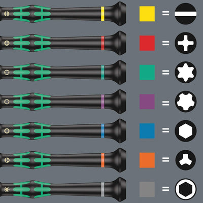 Wera 2067 Elektroniker-Torx BO-Schraubendreher, TX 10 x 60 mm, 05118050001 (Packung mit 4) TX 10 x 6