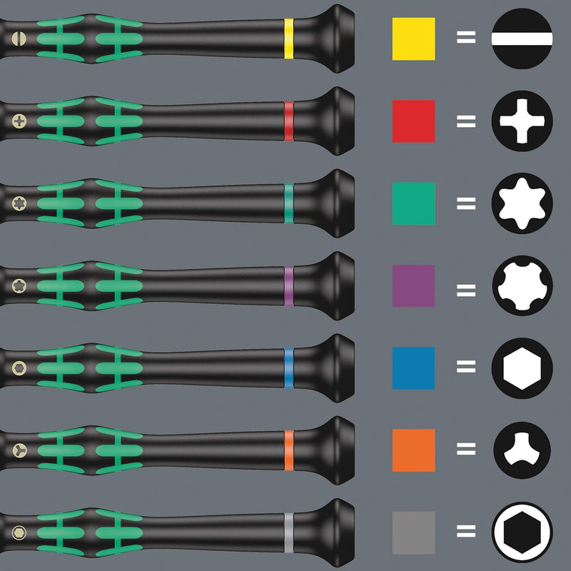 Wera 05118124001 2069 Elektroniker-Steckschlüssel, 5.0 x 60 mm (Packung mit 2) 5.0 mm x 60 mm (Packu