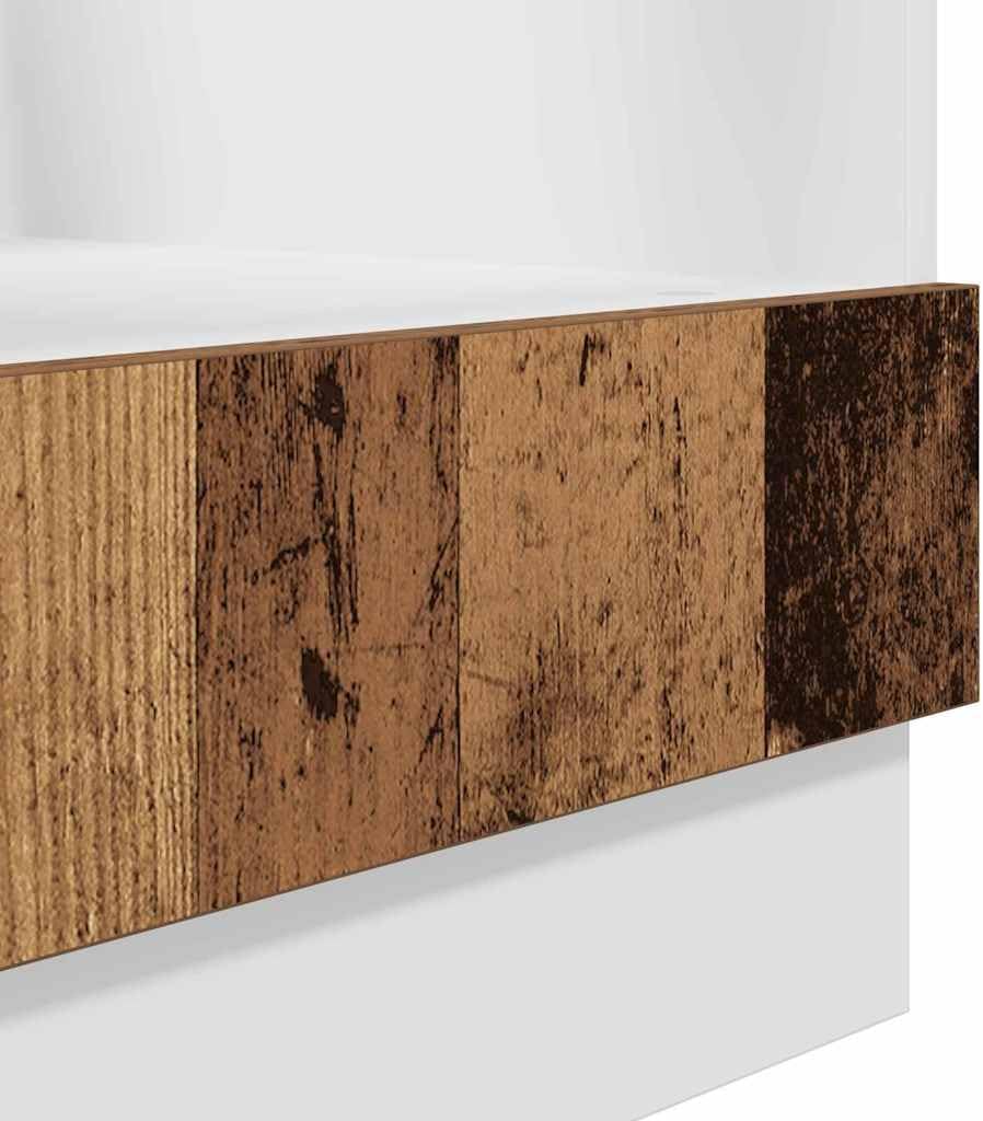 vidaXL Backofenschrank Riga Altholz 60 x 46 x 81,5 cm Holzwerkstoff, Grosser Stauraum, Langlebiger K