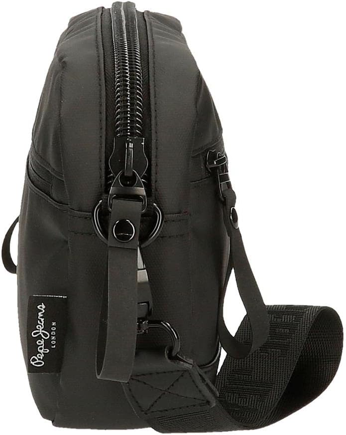 Pepe Jeans Hoxton Umhängetaschen und Kulturbeutel, Schwarz und Blau, Polyester PU, verschiedene Grös