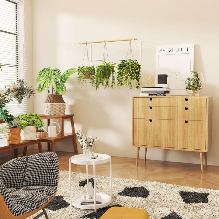 IBUYKE Kleiderstange Wandmontage-Wand Kleiderständer,Flur Möbel im Industrial Stil,Moderne Garderobe