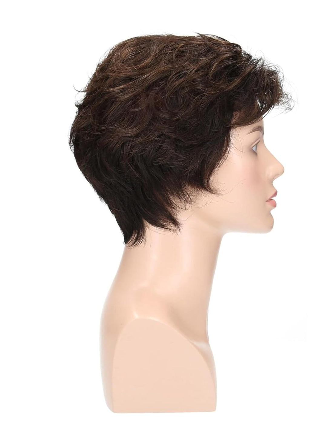 degenhardt Perücke RIVA Deluxe Plus aus hochwertigem Kunsthaar, wirkt wie Echthaar, in Kaffeebraun,