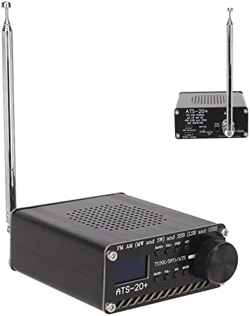 ATS 20+ Funkempfänger FM AM MW & SW SSB (LSB und USB) All-Band-Funkempfänger, 0,96-Zoll-LCD-Bildschi