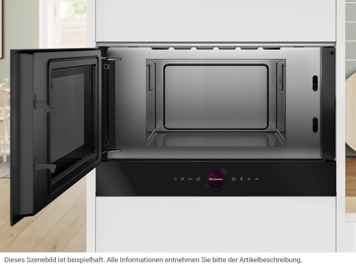 Bosch BFL7221B1 Einbau-Mikrowelle schwarz Mikrowelle Einbaugerät Serie 8 Einbau-Mikrowelle, Serie 8