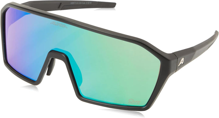 ALPINA RAM Q-LITE - Verspiegelte Sport- & Fahrradbrille Für Erwachsene, kontrastverstärkend, Beschla