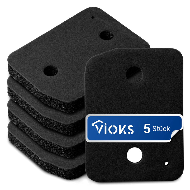 VIOKS Trockner Wärmepumpentrockner Filter Set 5x Ersatzfilter 207x155mm Ersatz für Мiele 9164761 Soc