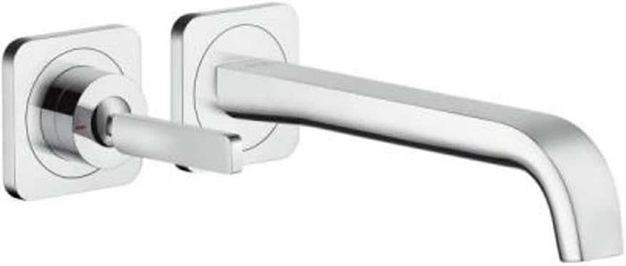 Axor 36106000 Wasserhahn Citterio E Einhebel-Waschtischarmatur Unterputz, Auslauf Länge 220mm, Wandm