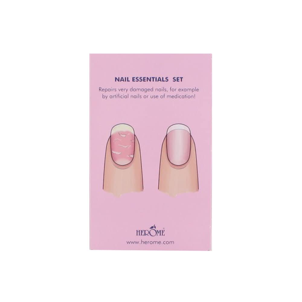 Herome 3-in-1 Maniküre Set mit Nagelhärter & Nagelöl -1 set- stärkende Nagelöl, Serum für die Nagelh