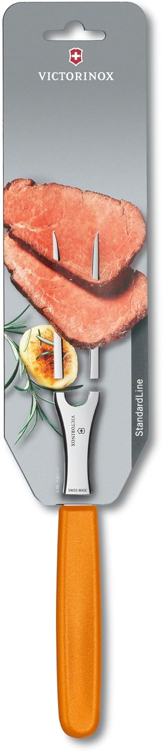 Victorinox, Swiss Classic, Profi Tranchiergabel, Extra Scharfe Klinge, 15 cm, Robuster Kunststoffgri