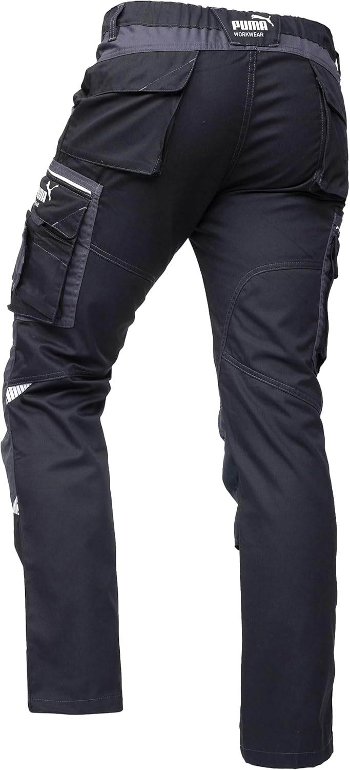 PUMA Workwear Precision X Arbeitshose für Herren - Premium Bundhose mit vielen Taschen und verstärkt