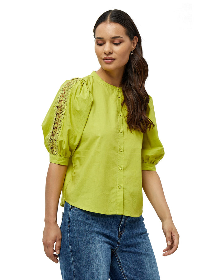 DESIRES Damen Hemd mit 2/4-Ärmeln M 3208 Pear Green, M 3208 Pear Green
