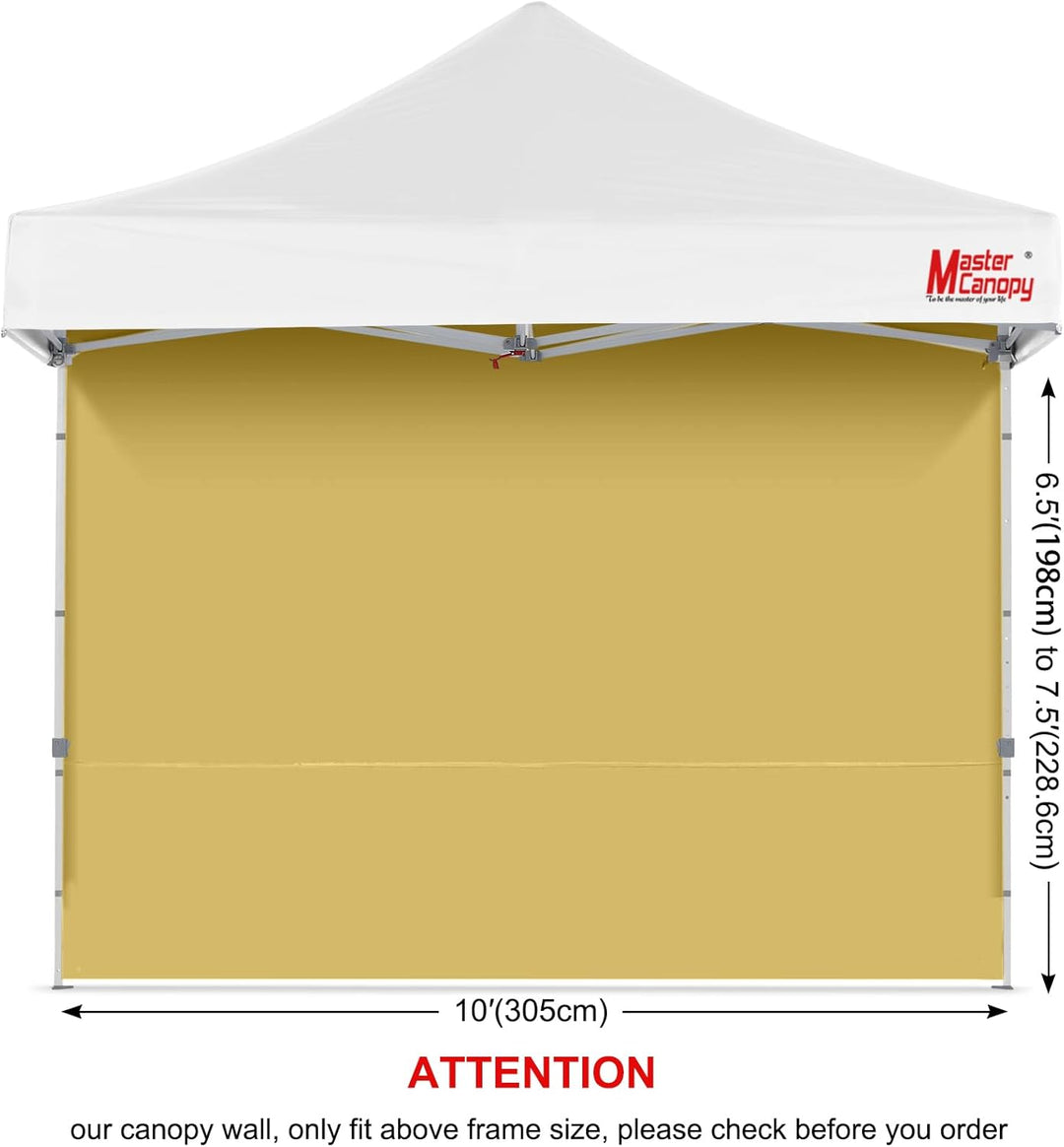 MasterCanopy Seitenwand/Seitenteil für Pop-up-Pavillon, Faltpavillon, Zelt, Canopy, 1 Stück 3x3M Bei